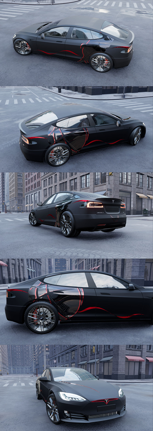 Tesla Car Wrap | Design de Covering de Véhicule par VEDG