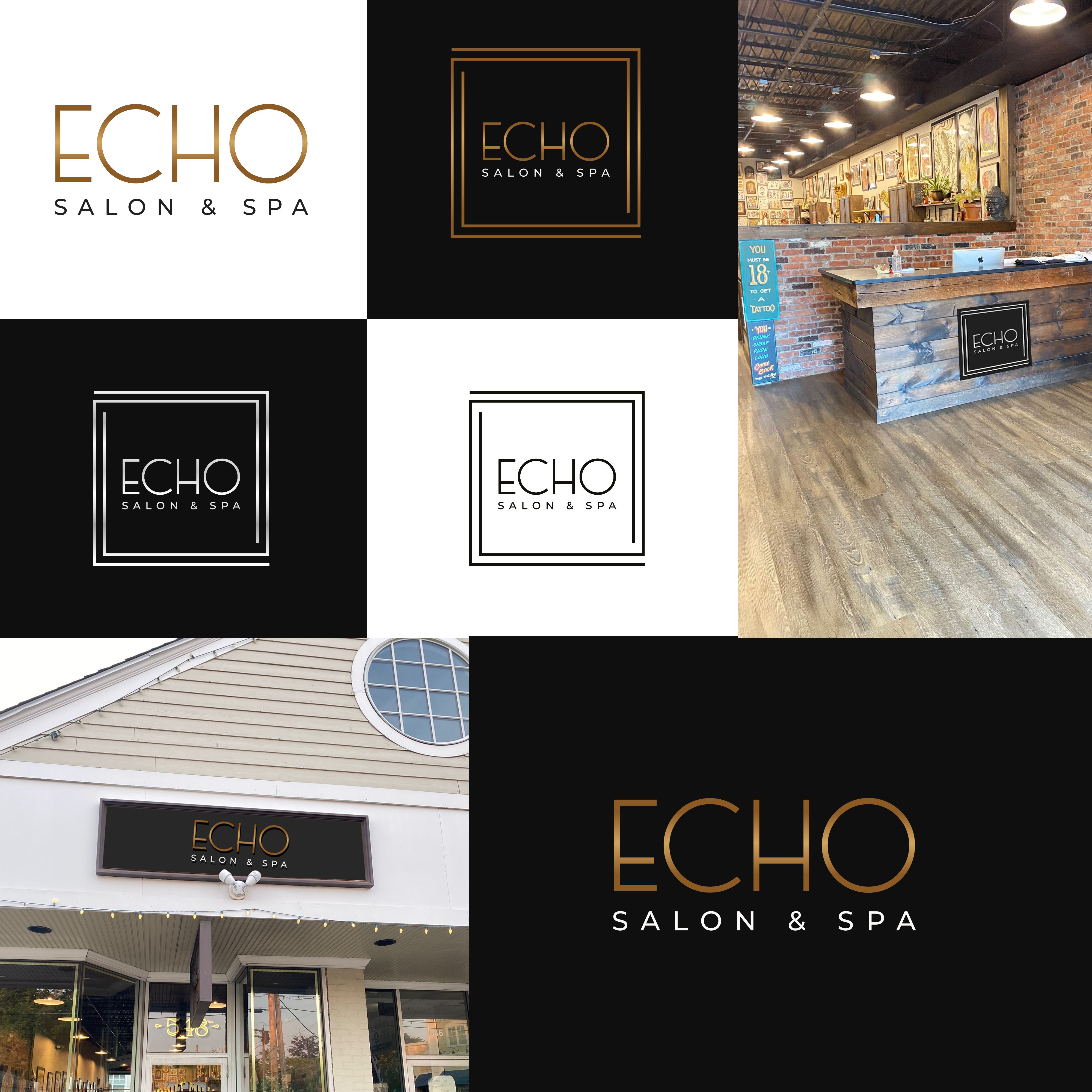 Diseño de Logo por Graphixpointt para Echo Salon | Diseño #29129241