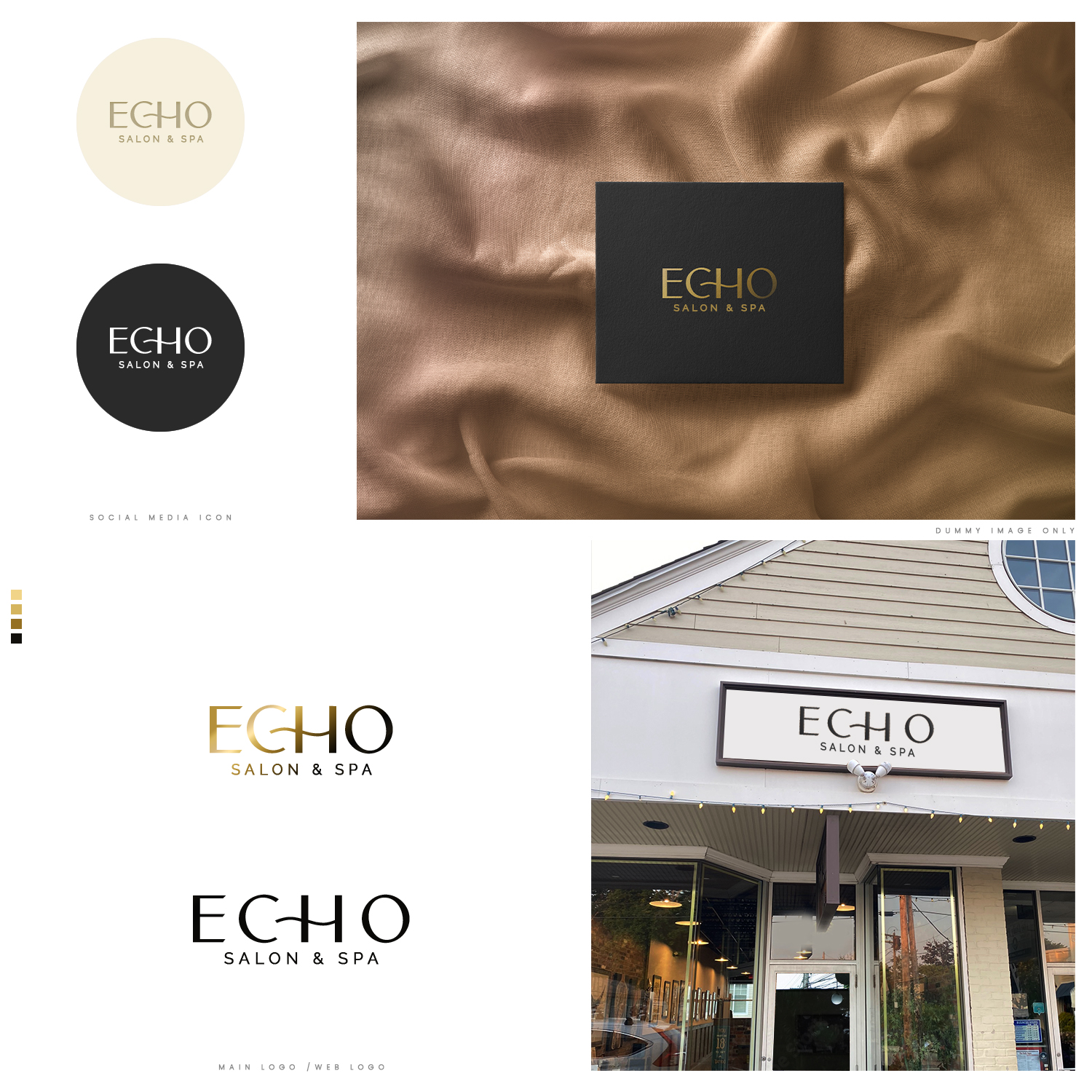 Logo Design by DominicDesign for Echo Salon | Design #29194177