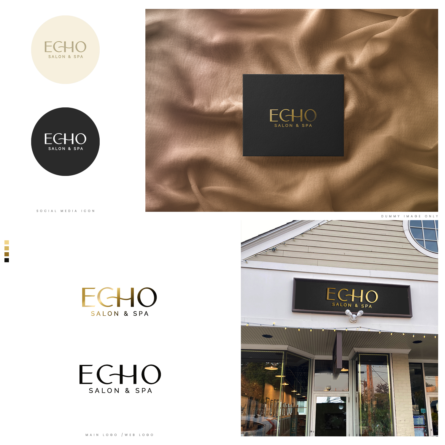 Logo Design by DominicDesign for Echo Salon | Design #29224101