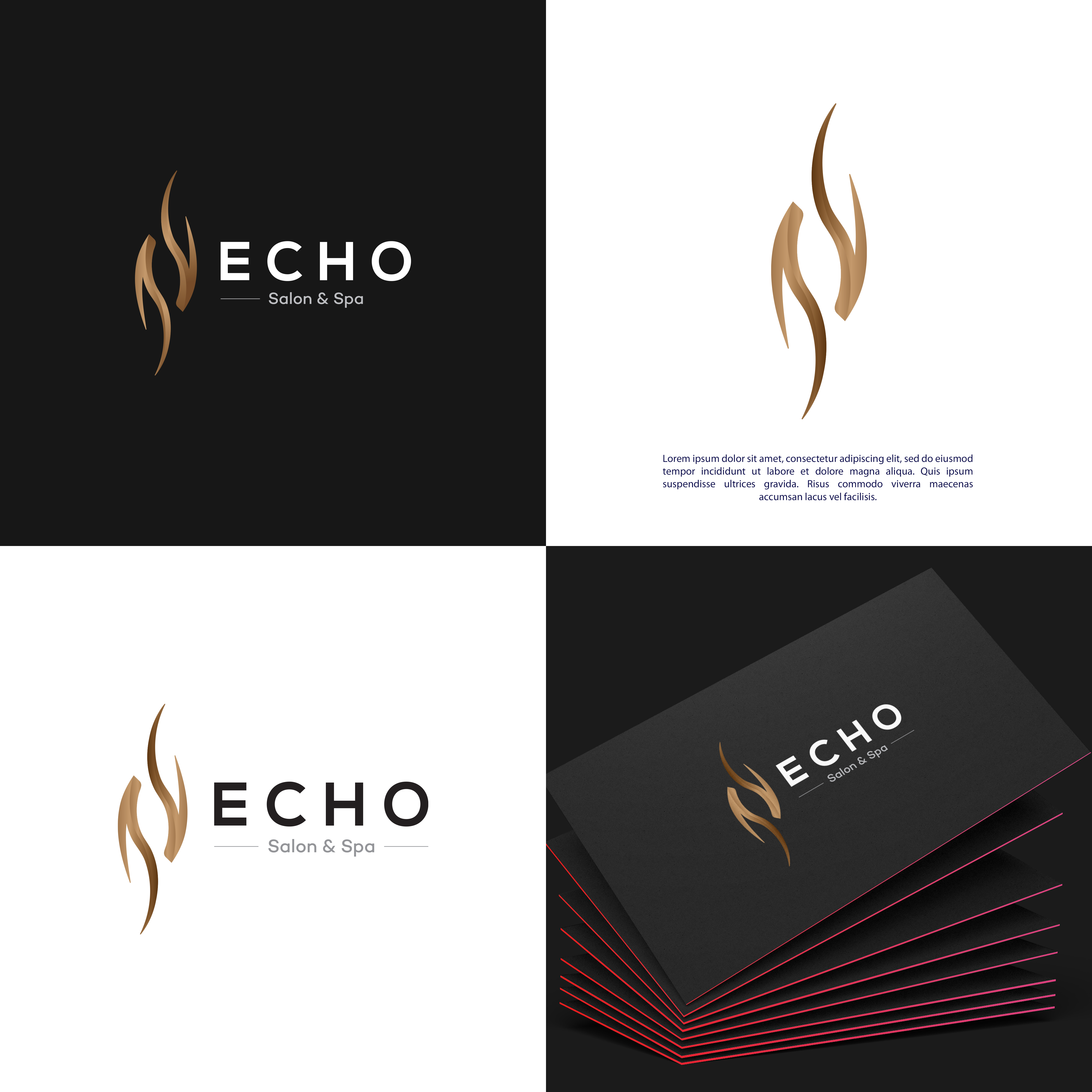 Logo Design by vramar.roy for Echo Salon | Design #29123841