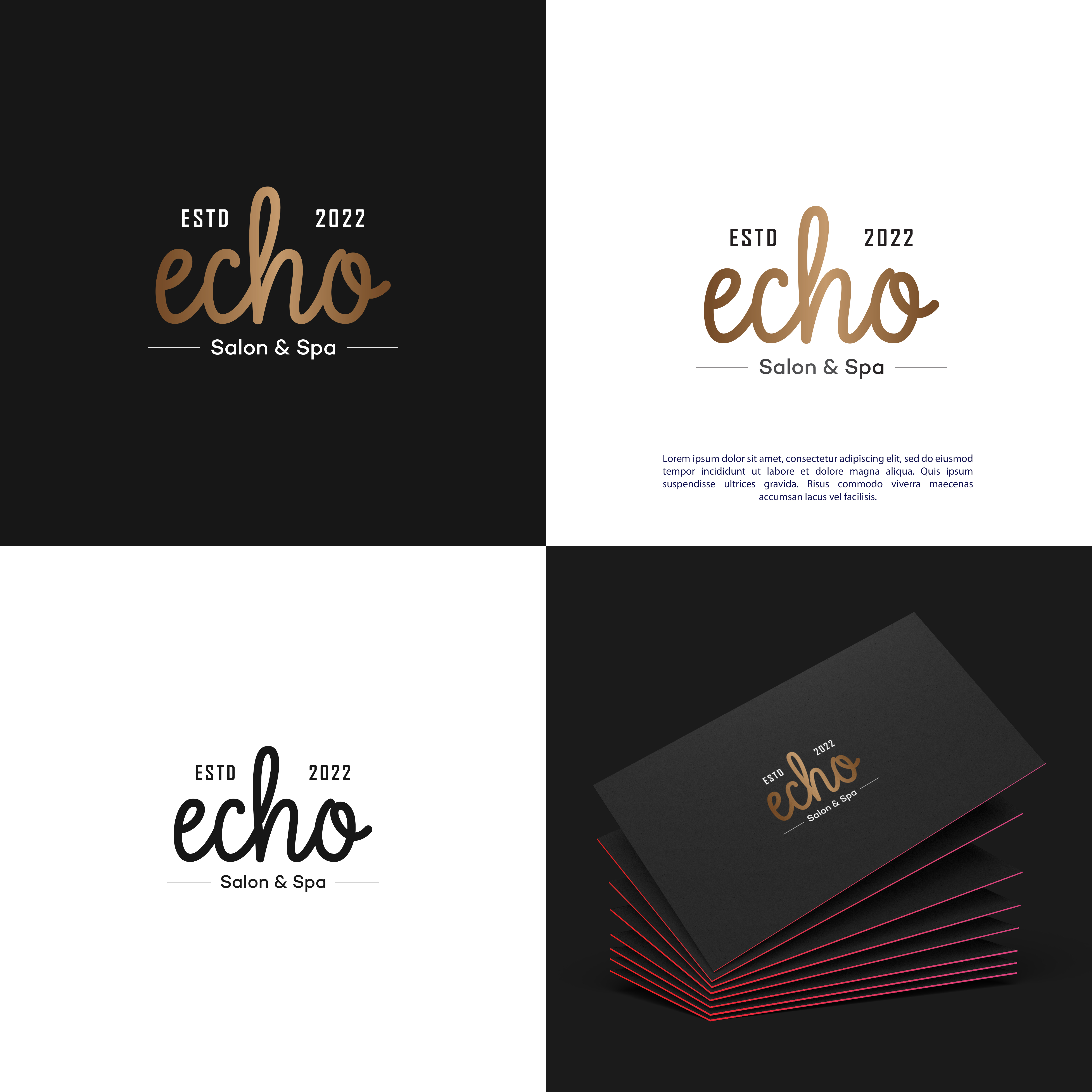 Logo Design by vramar.roy for Echo Salon | Design #29123981