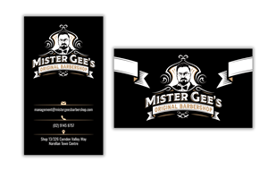 Barbershop Business Card design | Business Card Design by Mosaic