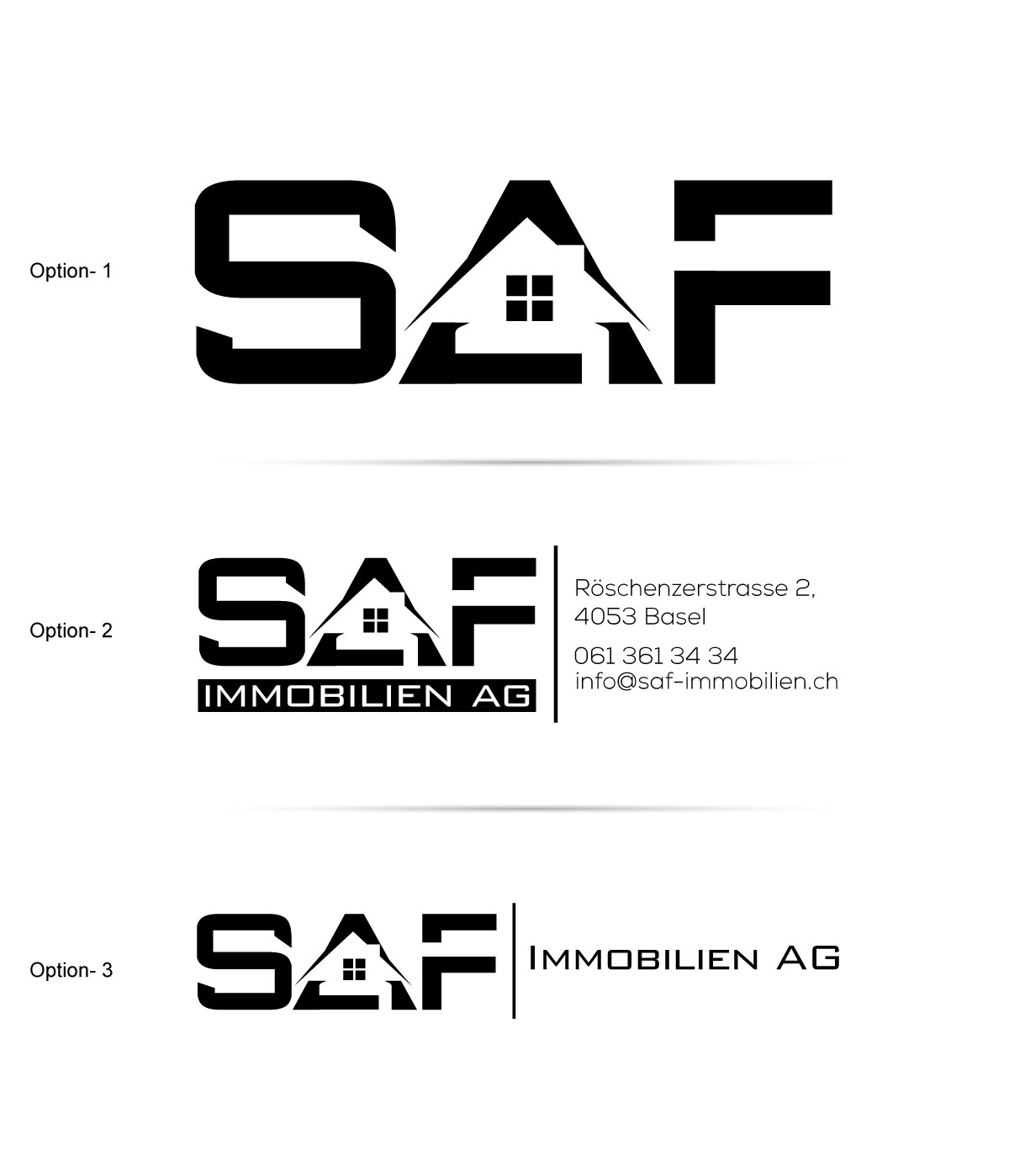 Logo Design by Om Namah Shivay for SAF Immobilien AG | Design #29147395