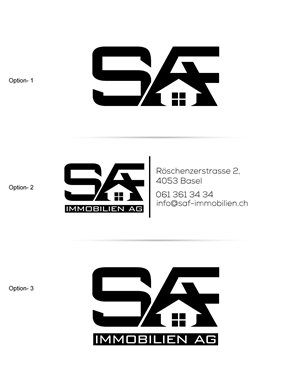 Logo-Design von Om Namah Shivay für SAF Immobilien AG | Design #29147396