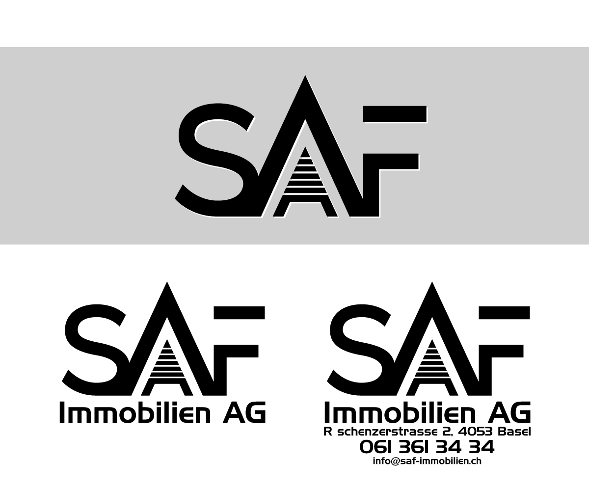 Diseño de Logo por Paint-Tools para SAF Immobilien AG | Diseño #29132296