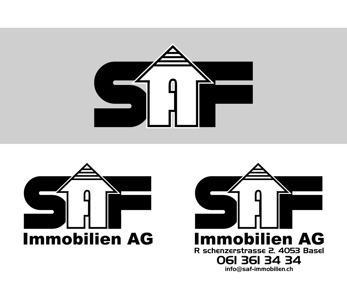Logo Design by Paint-Tools for SAF Immobilien AG | Design #29132297