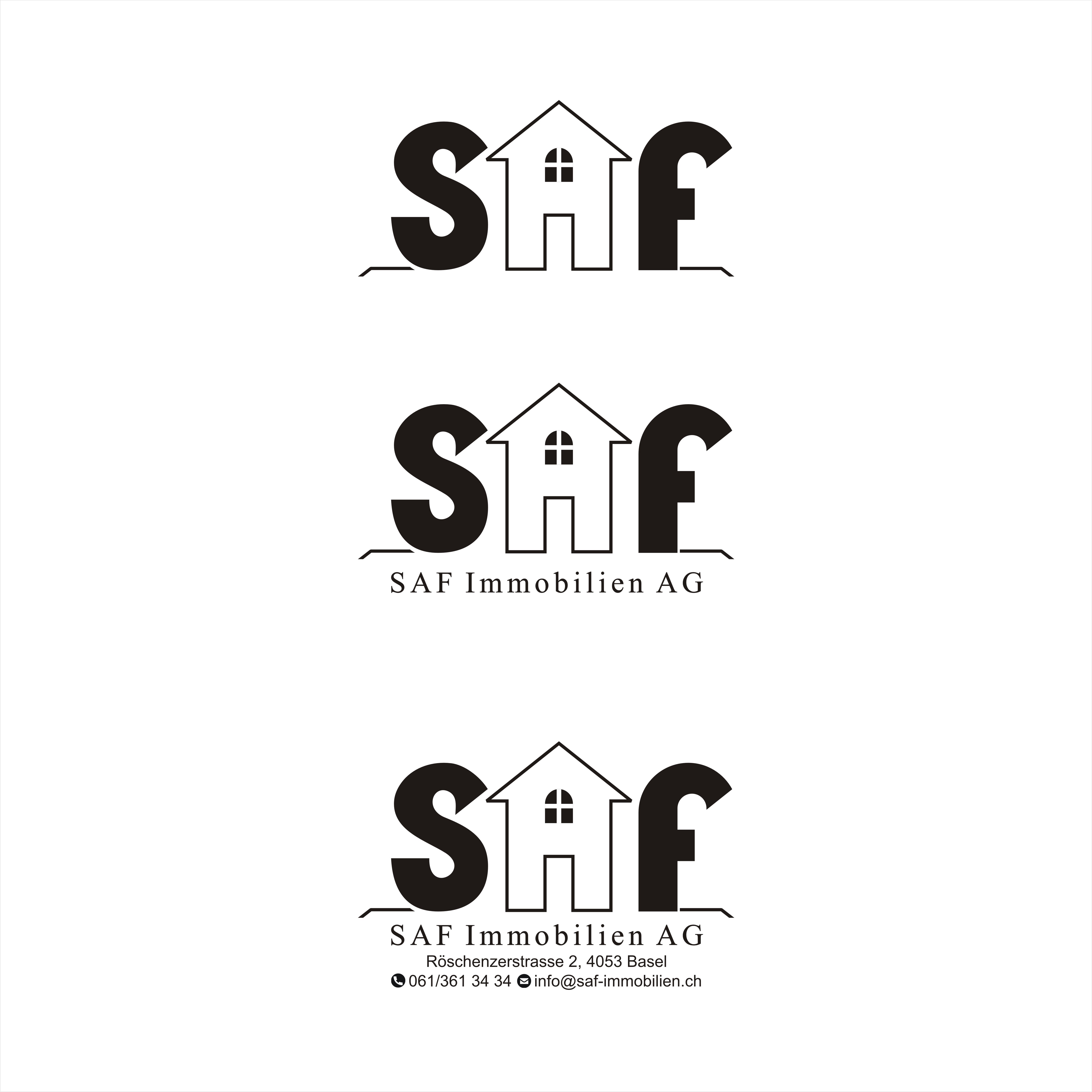 Logo Design by Grahpica for SAF Immobilien AG | Design #29133676