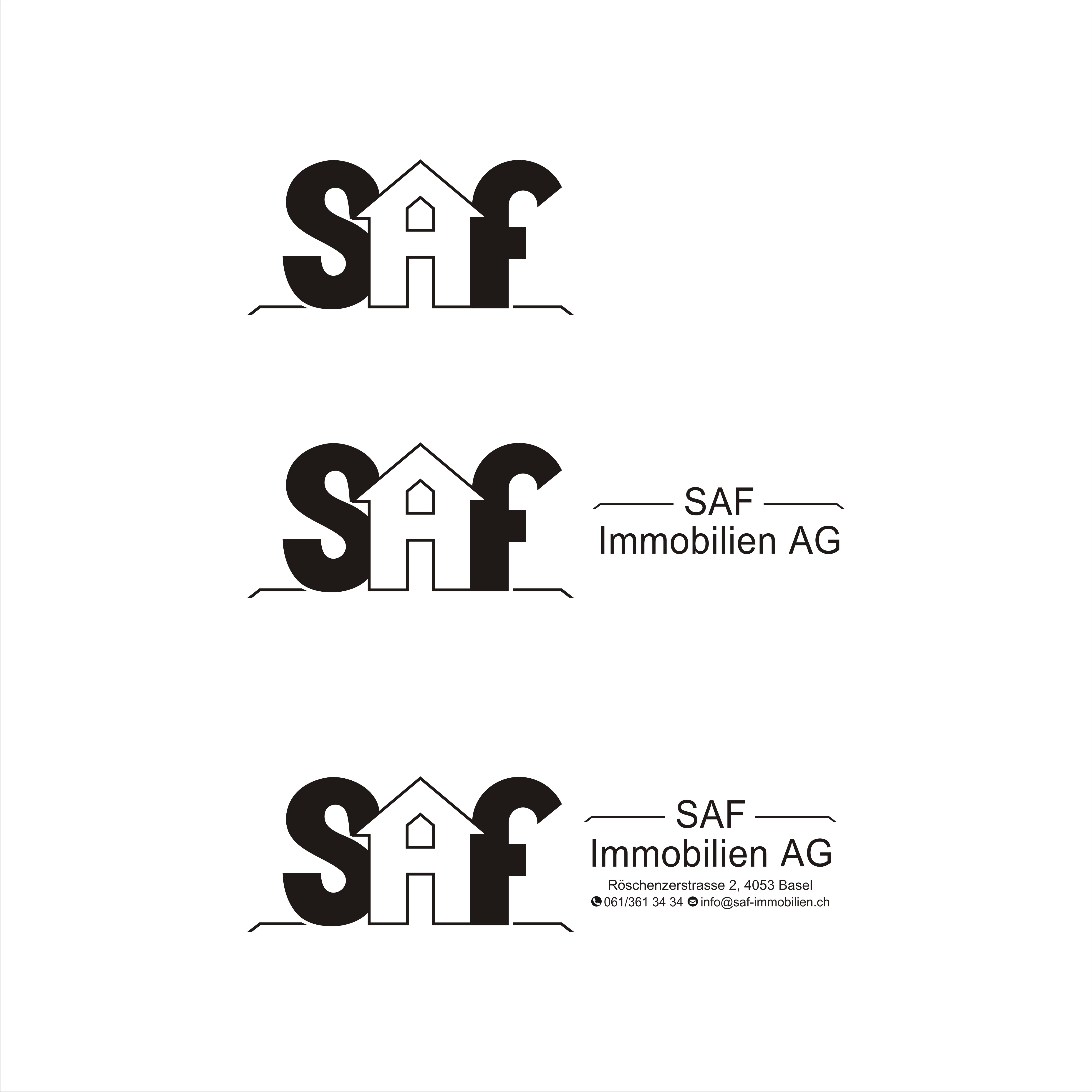 Logo Design by Grahpica for SAF Immobilien AG | Design #29138684