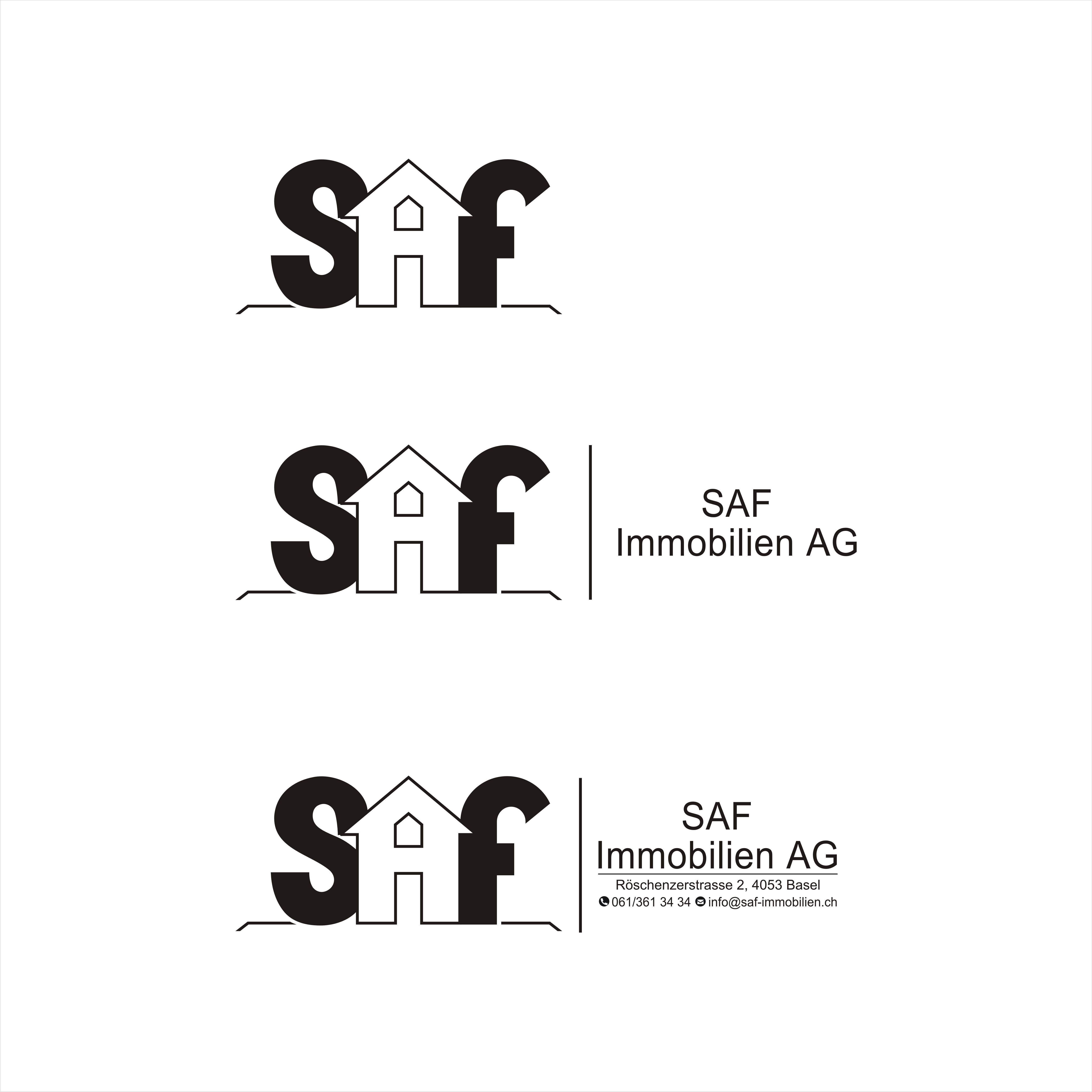 Logo Design by Grahpica for SAF Immobilien AG | Design #29138685