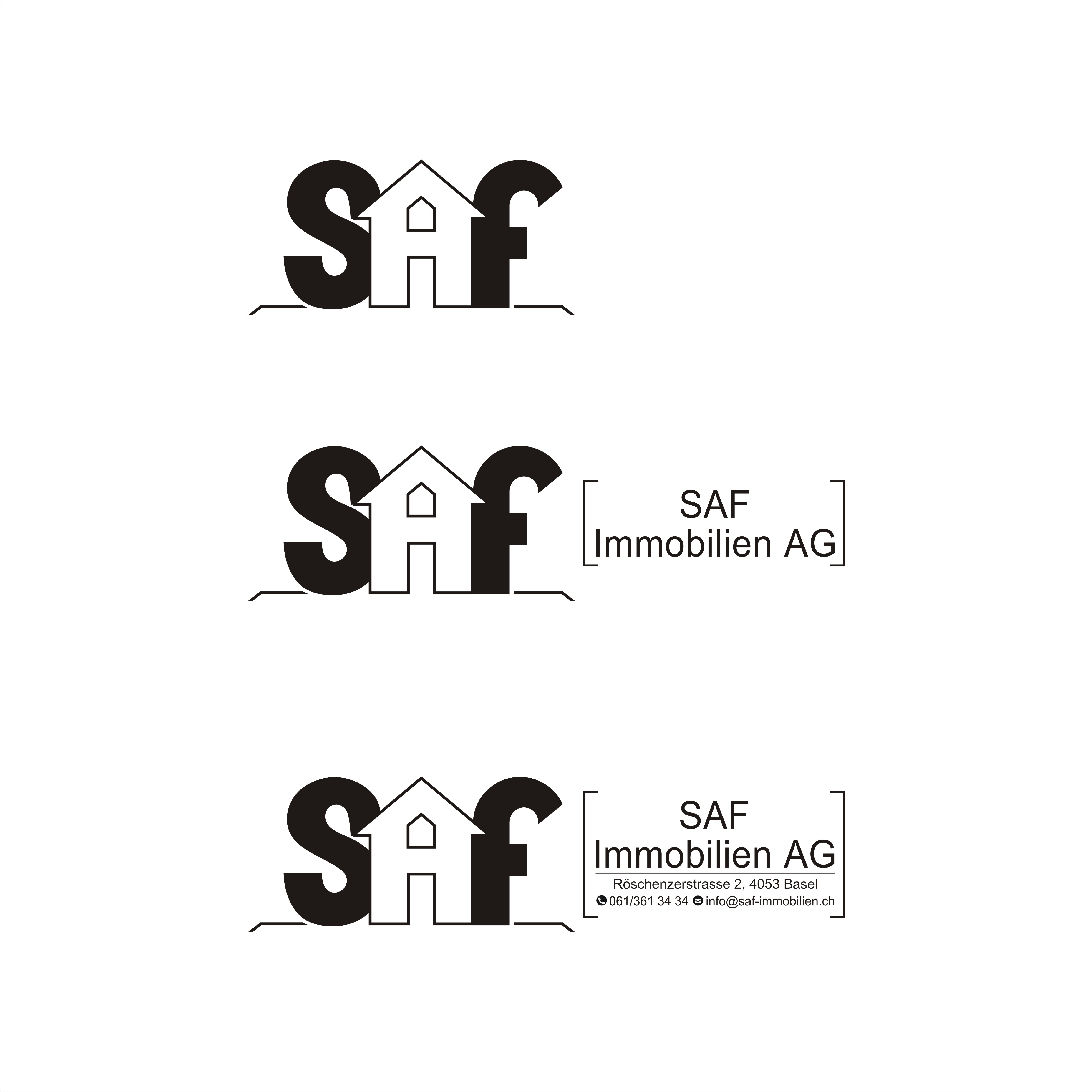 Logo Design by Grahpica for SAF Immobilien AG | Design #29138686