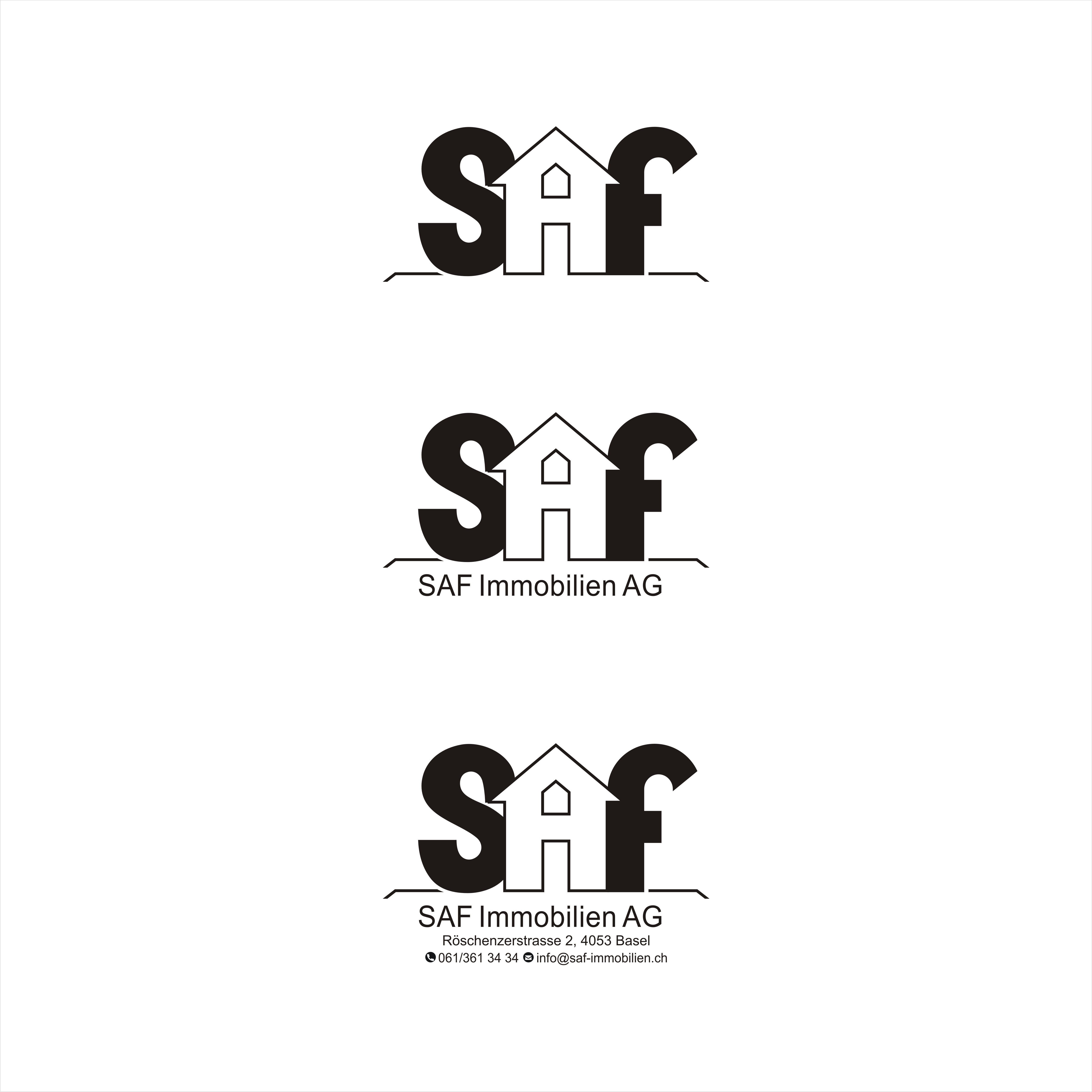 Logo Design by Grahpica for SAF Immobilien AG | Design #29138691