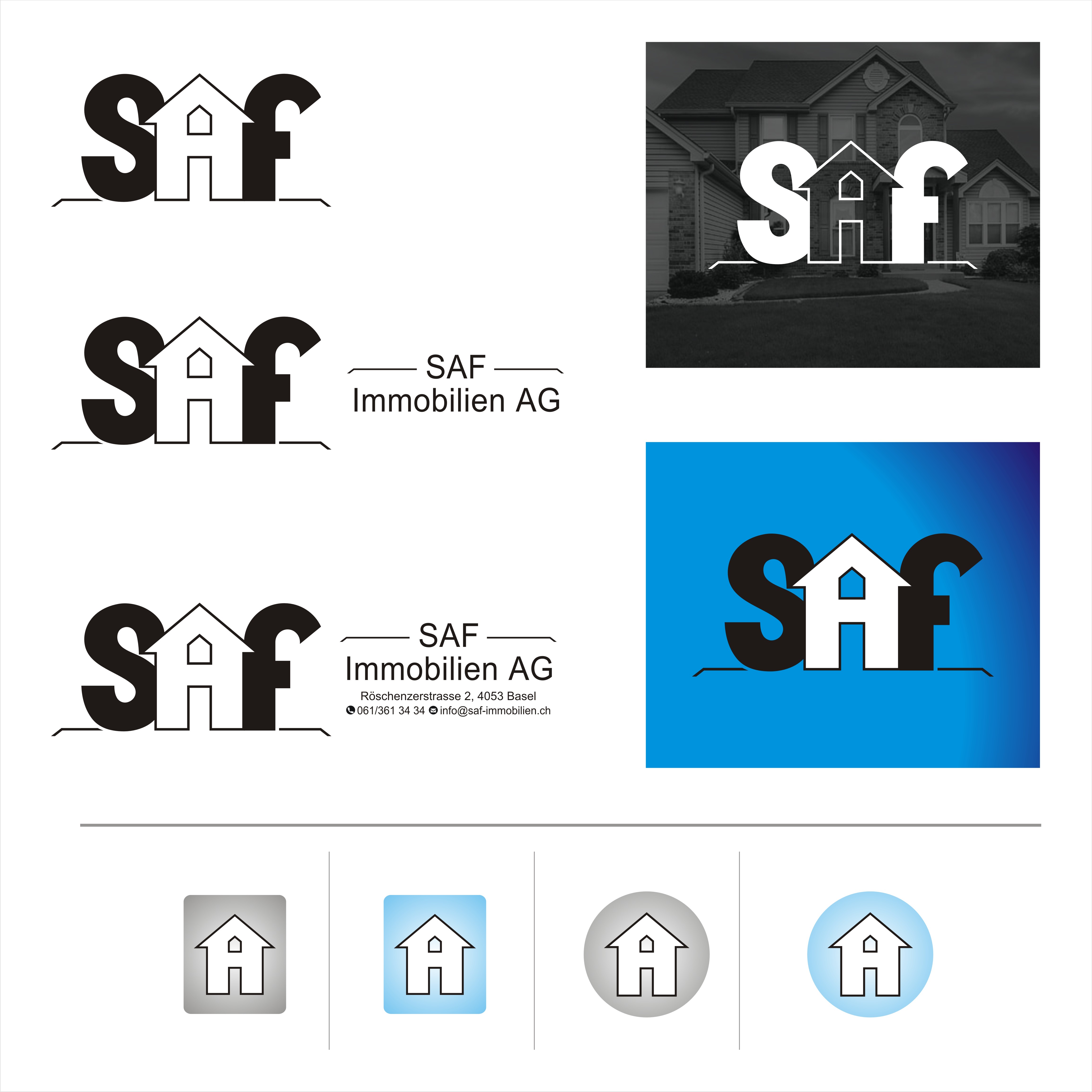 Logo Design by Grahpica for SAF Immobilien AG | Design #29138939