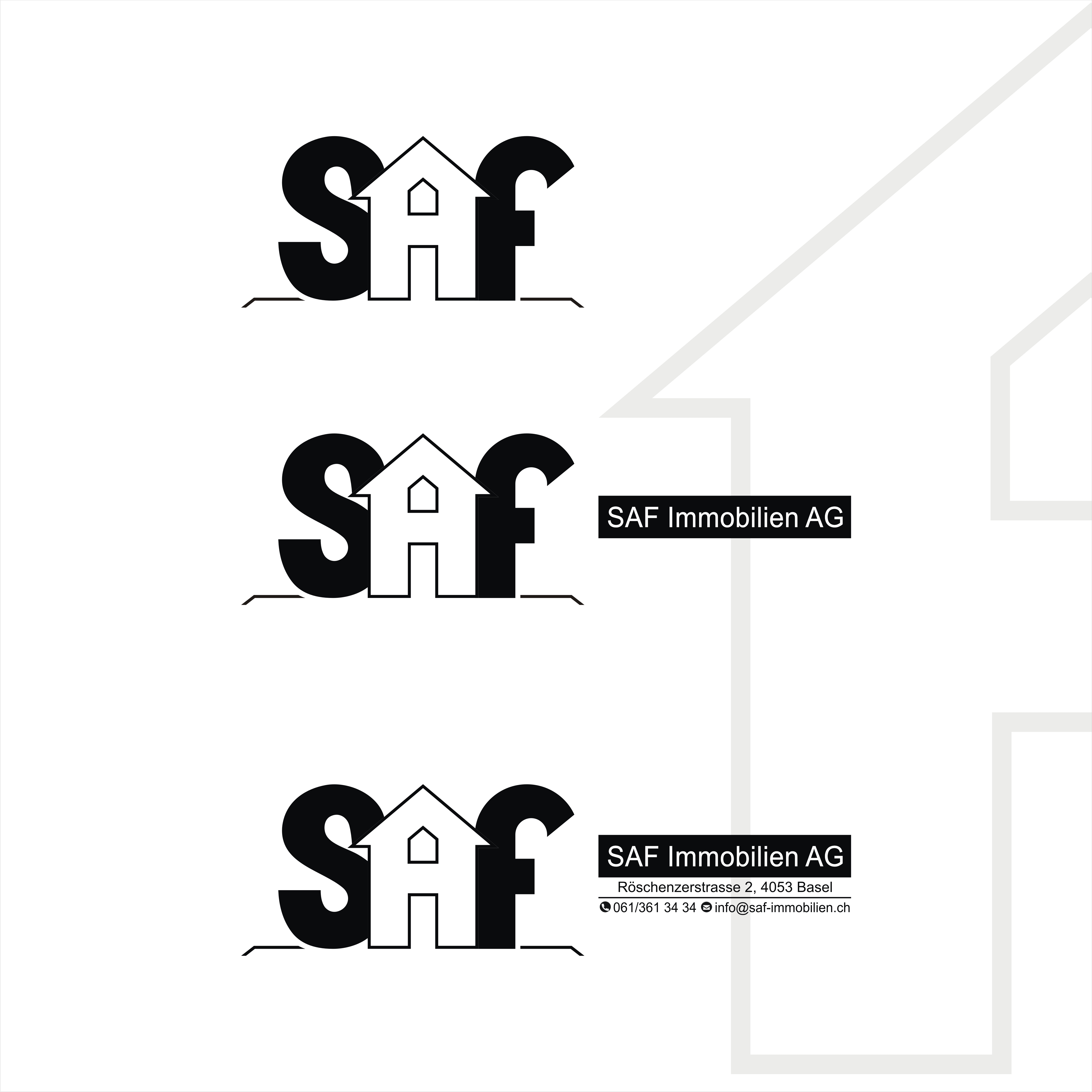 Logo Design by Grahpica for SAF Immobilien AG | Design #29142196
