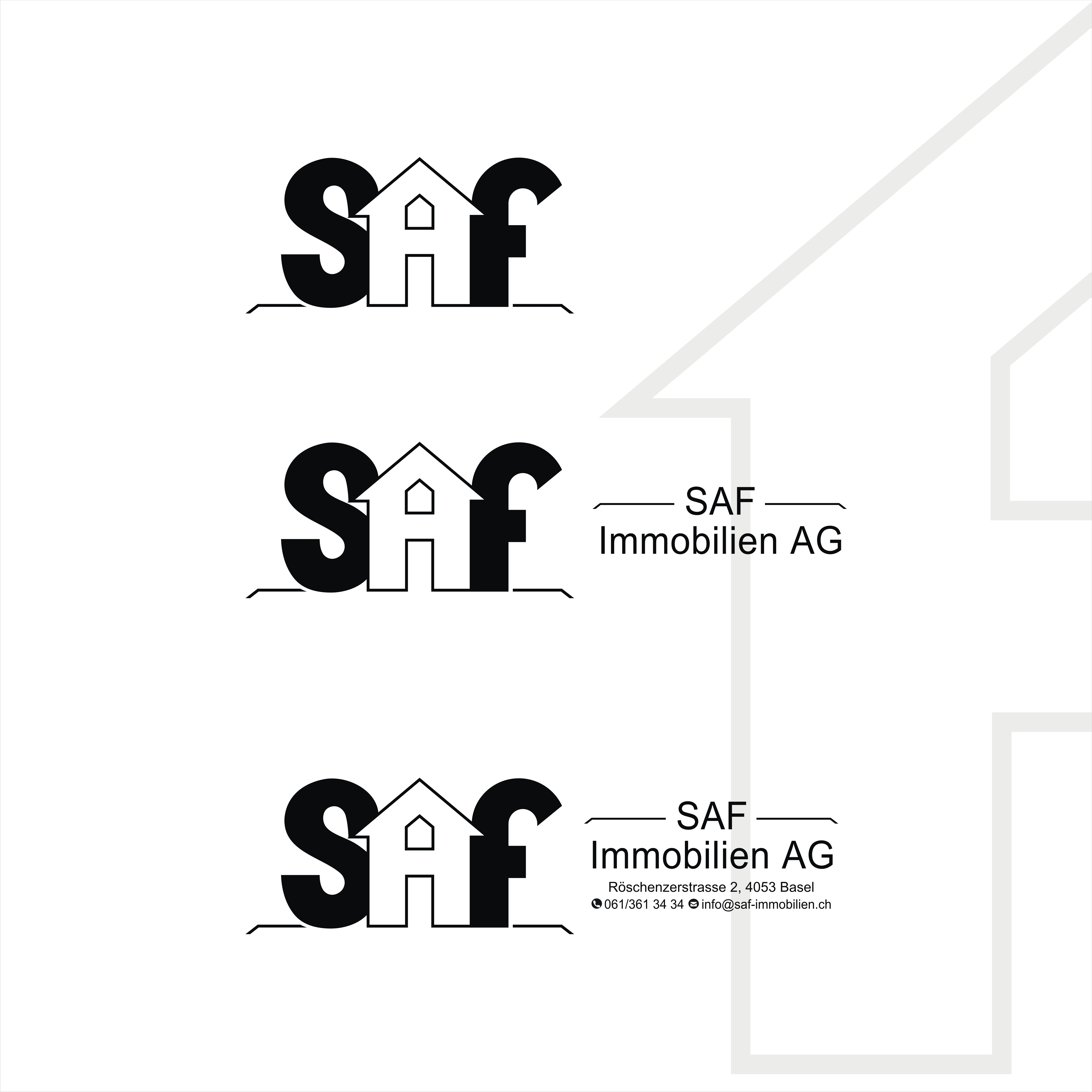 Logo Design by Grahpica for SAF Immobilien AG | Design #29142214