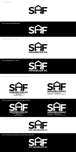 Logo Design by highmaxlogodesigns for SAF Immobilien AG | Design: #29126446