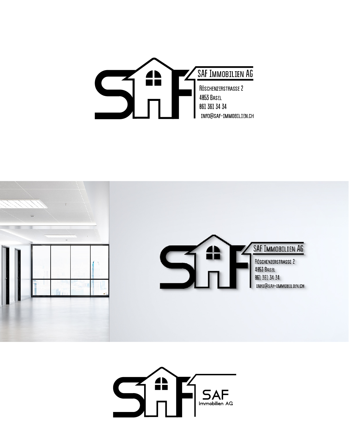 Diseño de Logo por Deziners Zone para SAF Immobilien AG | Diseño #29132870