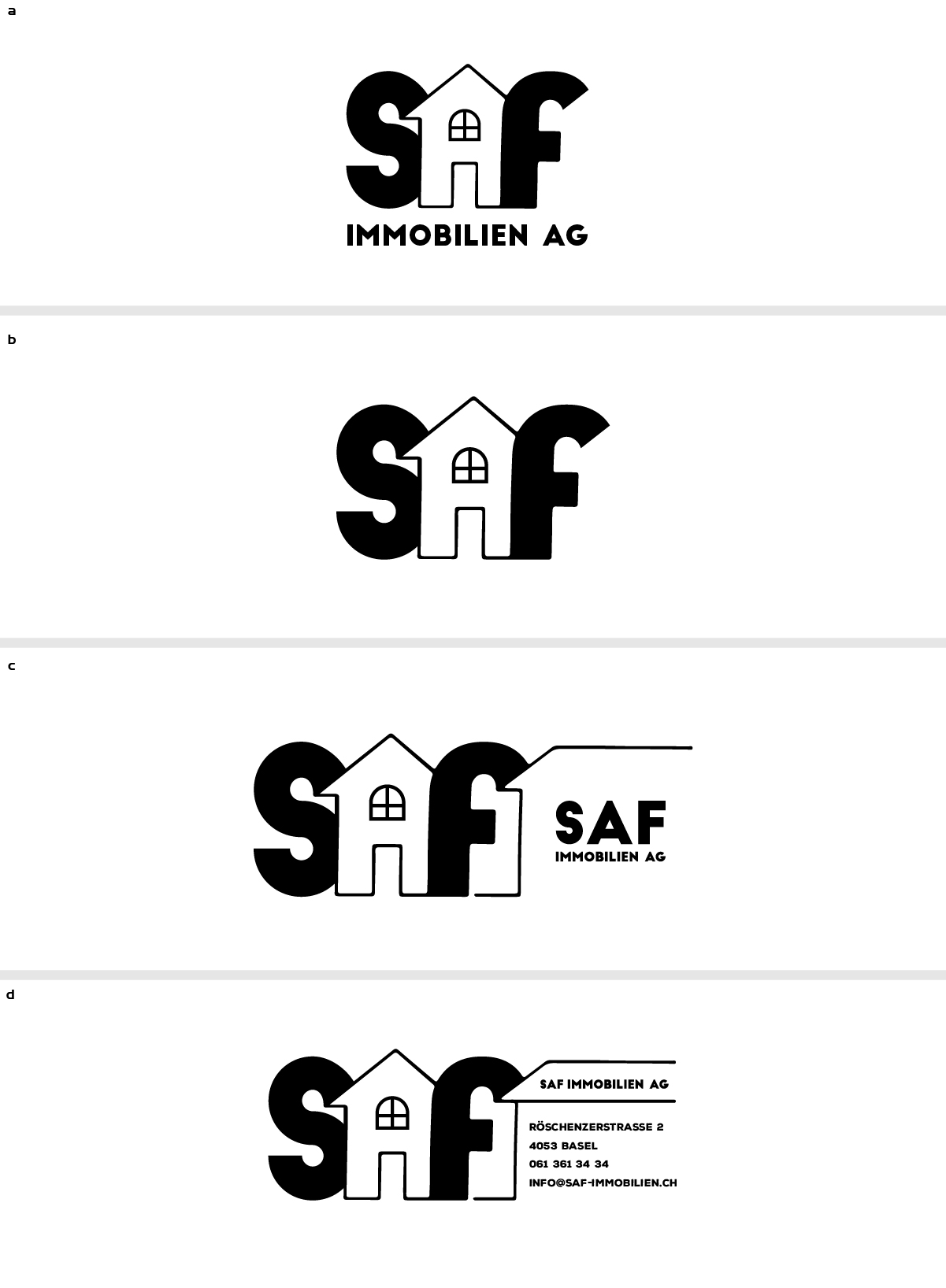 Diseño de Logo por Deziners Zone para SAF Immobilien AG | Diseño #29137915