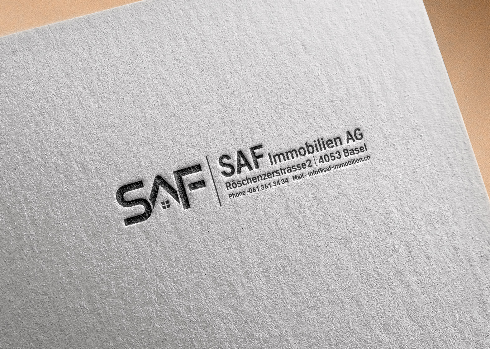 Logo Design by DesignClyde for SAF Immobilien AG | Design #29155783