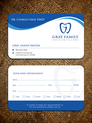 GFD business cards Dr. Charles Gray | Visitenkarten-Design von Graphixpointt