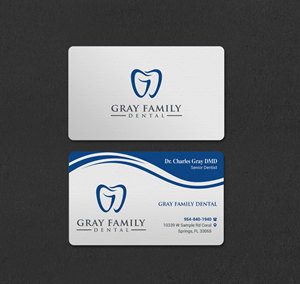 Business Card Design by INDIAN_Ashok for Gray Family Dental | Design: #29129767