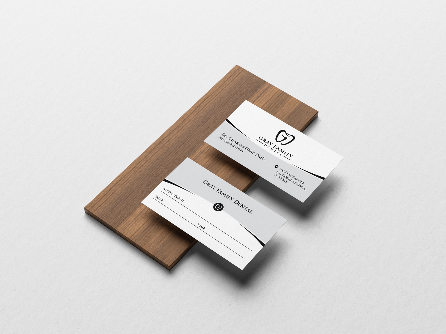 Diseño de Tarjeta de Presentación por JK18 para Gray Family Dental | Diseño #29130005