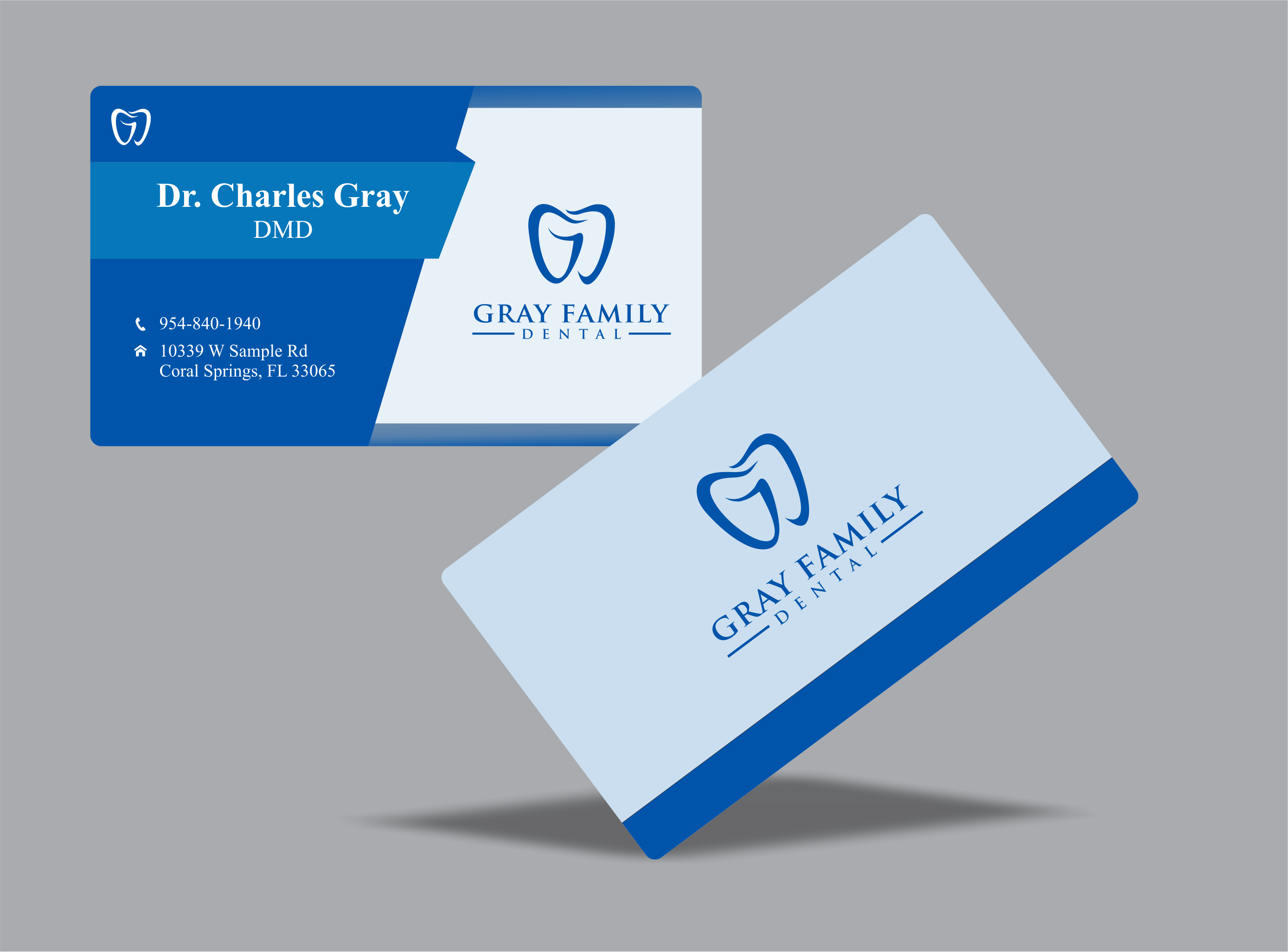 Design de Carte de Visite par Eyeonpk pour Gray Family Dental | Design #29129561