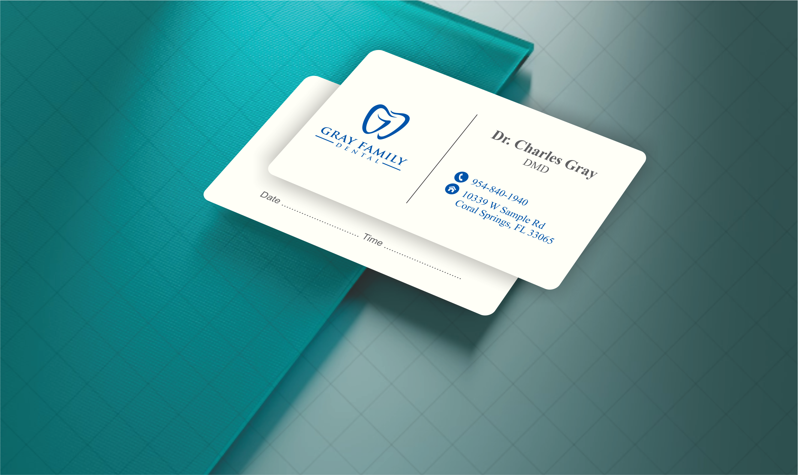 Design de Carte de Visite par Eyeonpk pour Gray Family Dental | Design #29130653