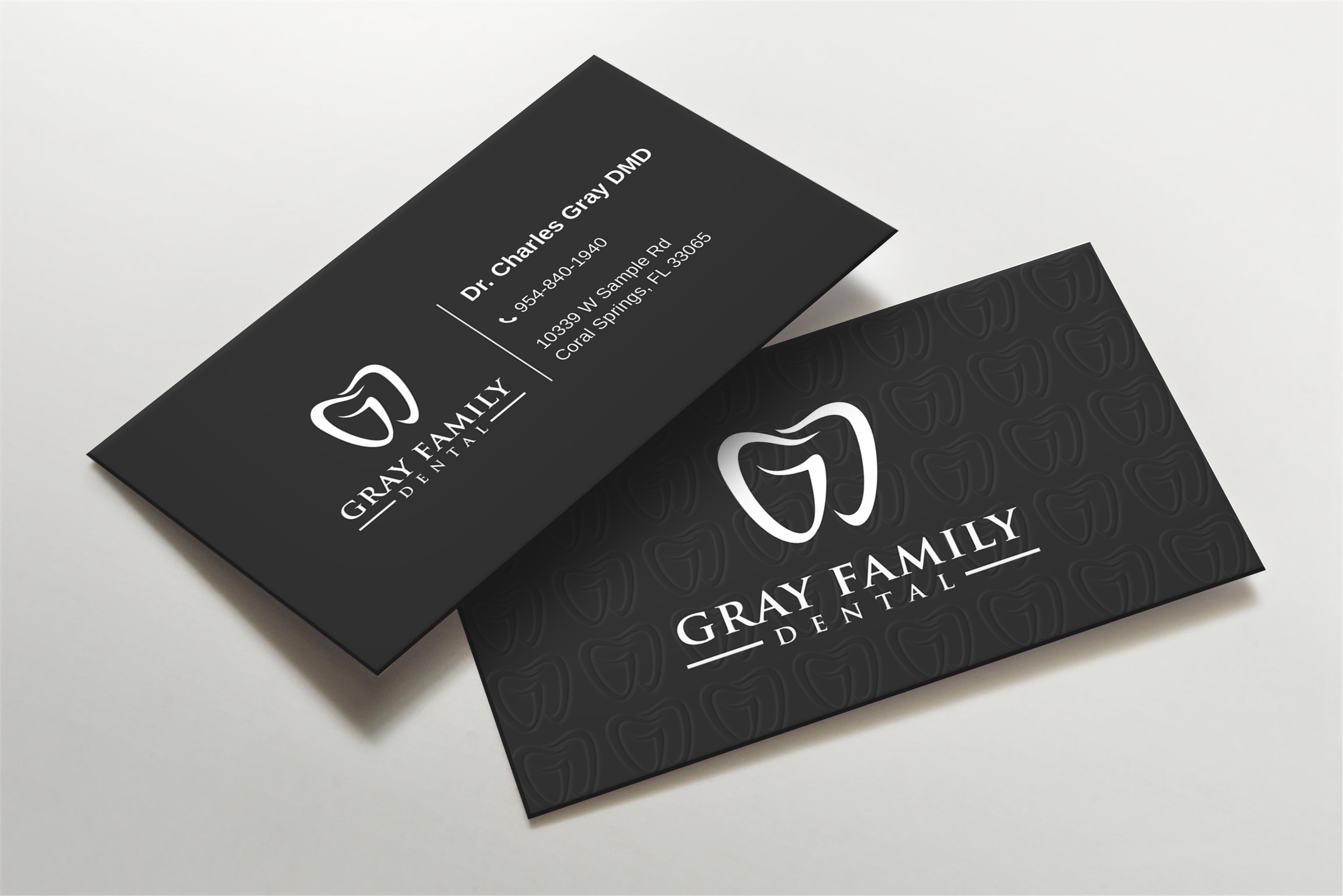 Business Card Design by LAXMI DESIGNHUB for Gray Family Dental | Design #29132057