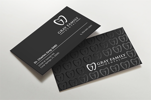 Business Card Design by LAXMI DESIGNHUB for Gray Family Dental | Design: #29132059
