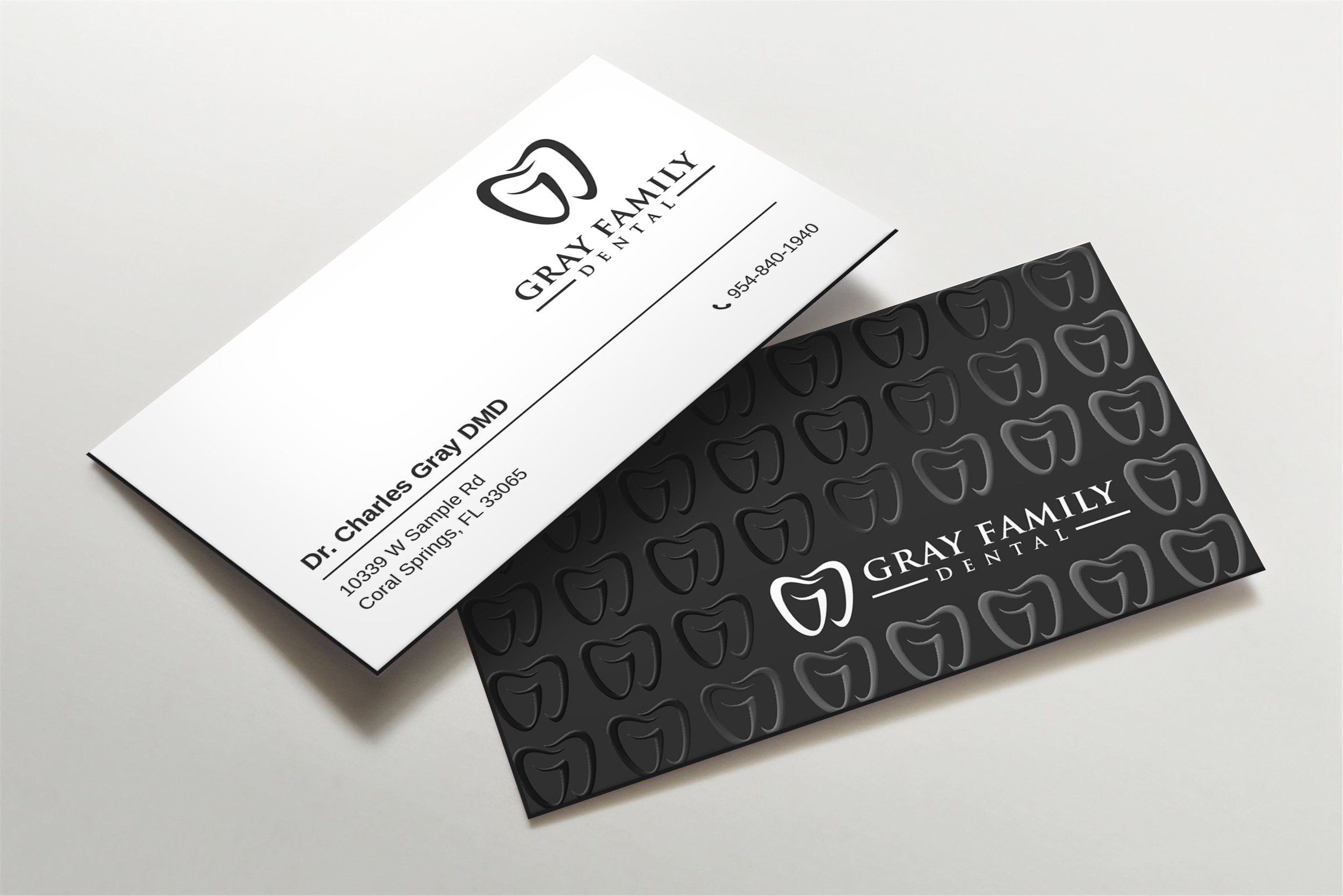 Business Card Design by LAXMI DESIGNHUB for Gray Family Dental | Design #29132067