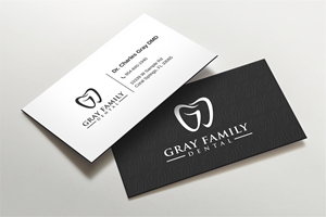 Business Card Design by LAXMI DESIGNHUB for Gray Family Dental | Design: #29132069