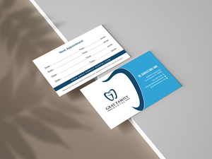 Business Card Design by chandrayaan.creative for Gray Family Dental | Design: #29129931