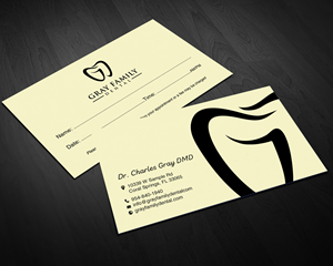 Business Card Design by chandrayaan.creative for Gray Family Dental | Design: #29131466