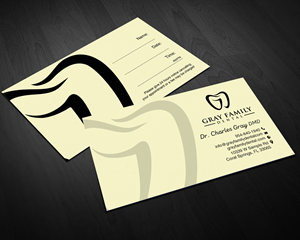 Business Card Design by chandrayaan.creative for Gray Family Dental | Design: #29131467