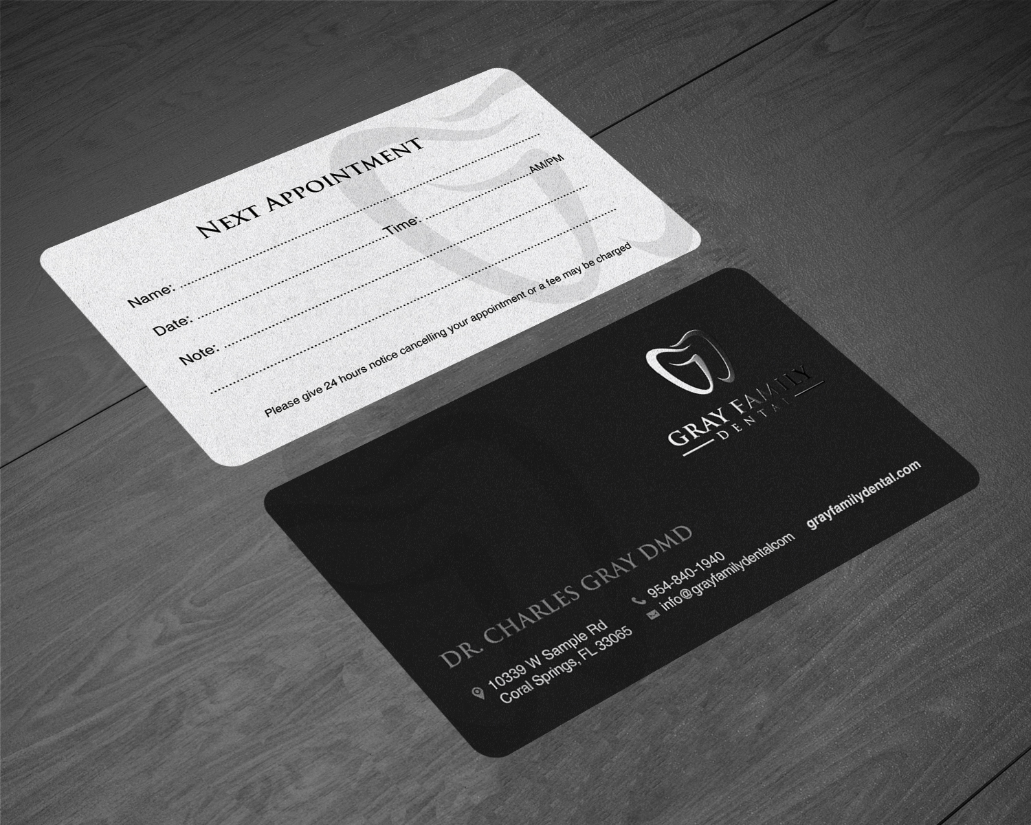 Business Card Design by chandrayaan.creative for Gray Family Dental | Design #29131469