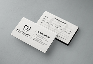 Business Card Design by chandrayaan.creative for Gray Family Dental | Design: #29131893