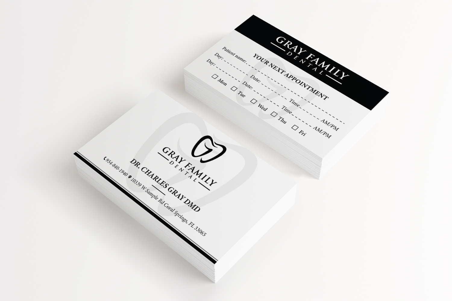 Design de Carte de Visite par Tripti Ranjan Gain pour Gray Family Dental | Design #29130293