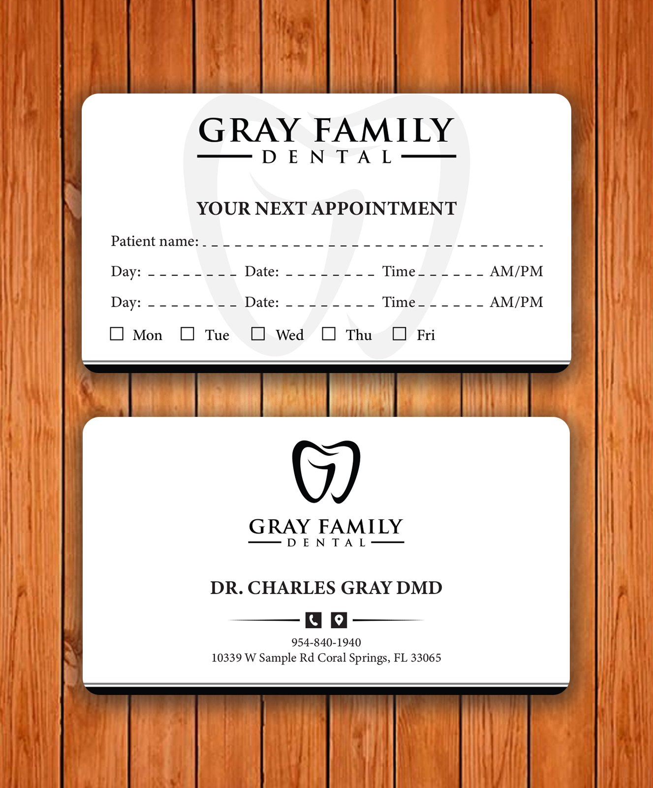 Design de Carte de Visite par Tripti Ranjan Gain pour Gray Family Dental | Design #29130297