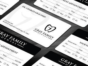 Business Card Design by Tripti Ranjan Gain for Gray Family Dental | Design: #29130301