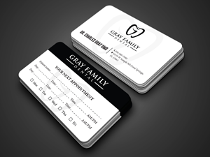 Business Card Design by Tripti Ranjan Gain for Gray Family Dental | Design: #29130305