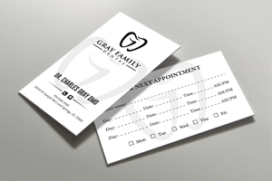 Business Card Design by Tripti Ranjan Gain for Gray Family Dental | Design: #29130312