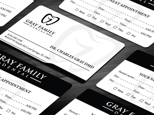 Business Card Design by Tripti Ranjan Gain for Gray Family Dental | Design: #29130313
