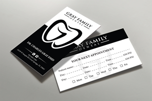Business Card Design by Tripti Ranjan Gain for Gray Family Dental | Design: #29130316