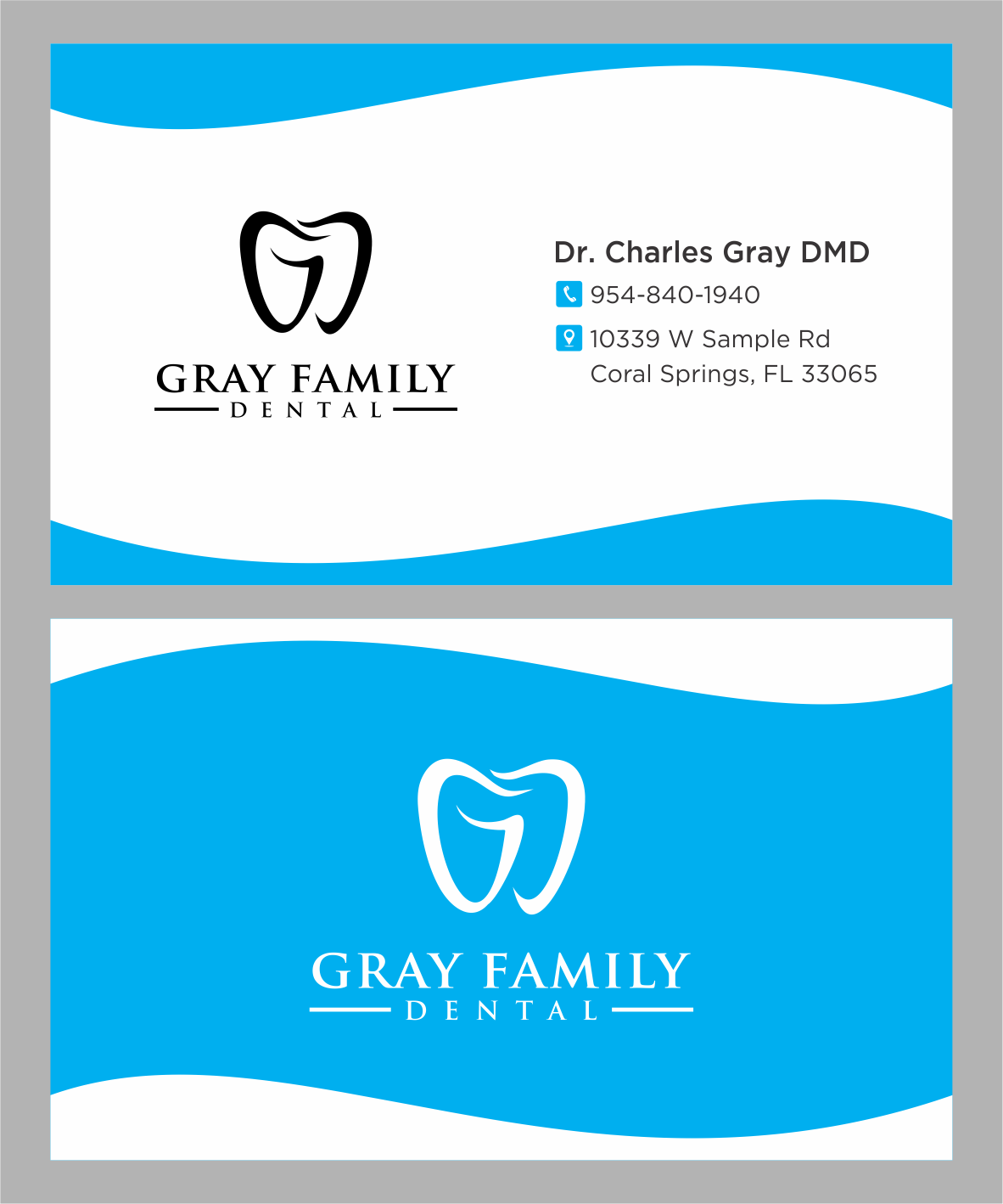 Business Card Design by BNdesigner for Gray Family Dental | Design #29129504