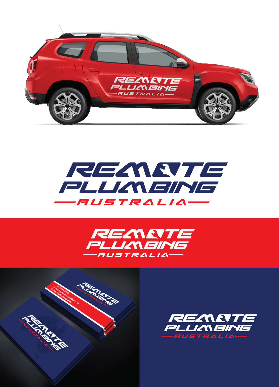Logo Design by Sergio Coelho for Remote Plumbing Australia | Design #29137836