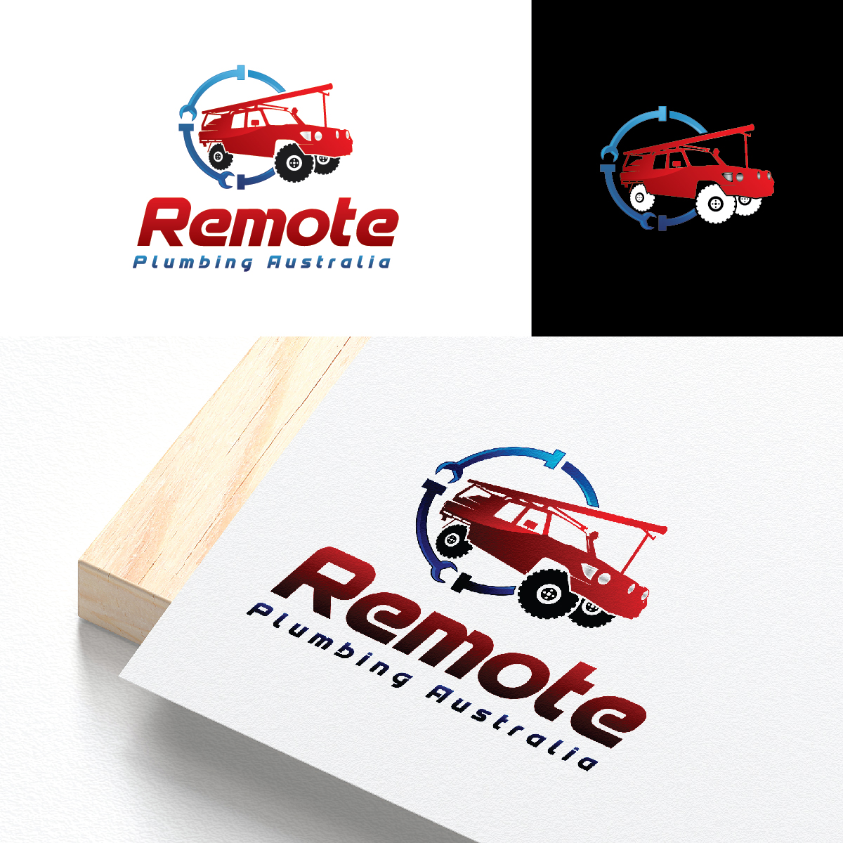 Logo Design by Deziners Zone for Remote Plumbing Australia | Design #29138289