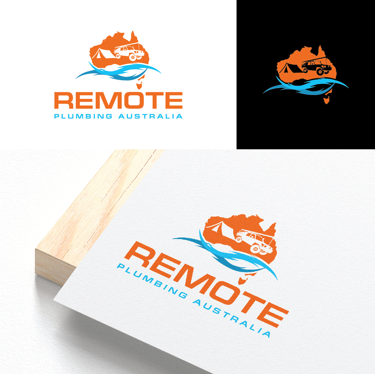 Logo Design by Deziners Zone for Remote Plumbing Australia | Design #29138290