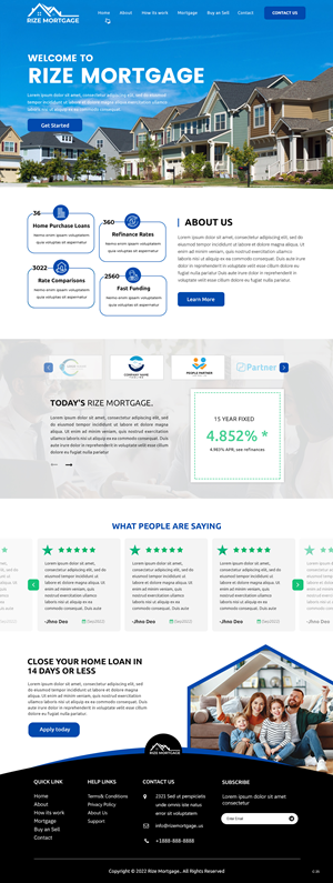 Logo & Responsive Website Design for Mortgage Company | Web-Design von pb