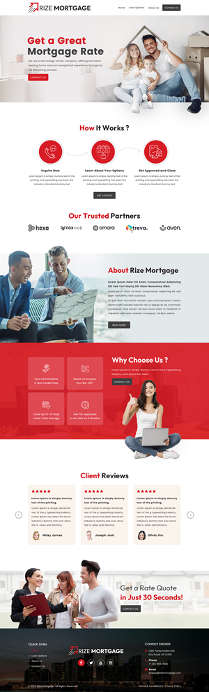 Logo & Responsive Website Design for Mortgage Company | Web-Design von Sbss